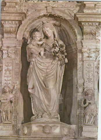 Postal 012896: Virgen Maria del Retablo de Damian Forment en el Monasterio de Poblet