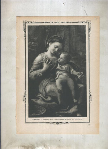 Lamina 087: La Virgen del cesto de Correggio