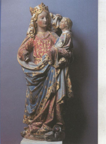 Postal 015125: Virgen con el niño, anonimo del siglo XV, Catedral de Astorga