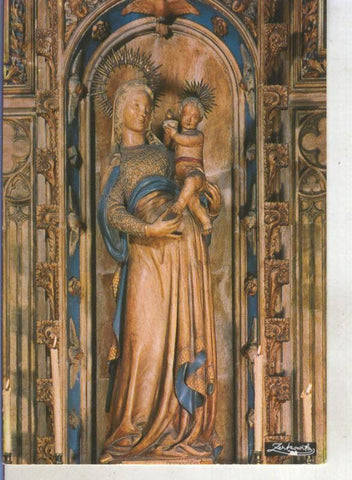 Postal 015152: Virgen Nuestra Señora de la Luz, claustro catedral de Barcelona