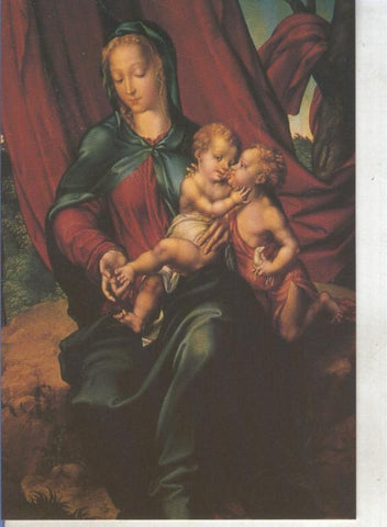Postal 015142: Virgen con el niño y San Juanito (luis de Morales)