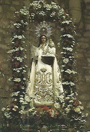 Postal 53666: VIRGEN DE PEÑA SACRA. Manzanares el Real Madrid