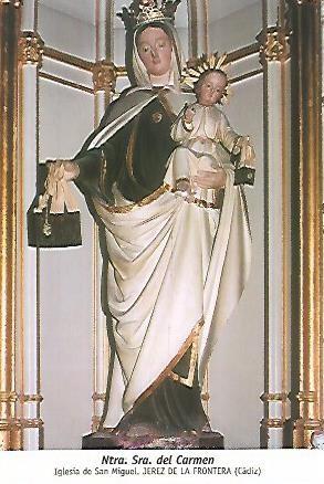POSTAL 54443: Virgen del Carmen. Jerez de la Frontera Cadiz