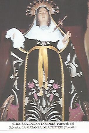 POSTAL 54495:  Virgen de los Dolores. La Matanza de Acentejo Tenerife
