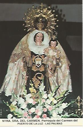 POSTAL 54549: Virgen del Carmen. Puerto de la Luz Las Palmas