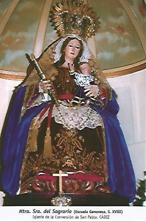 POSTAL 54719: Virgen del Sagrario (siglo XVIII). Cadiz