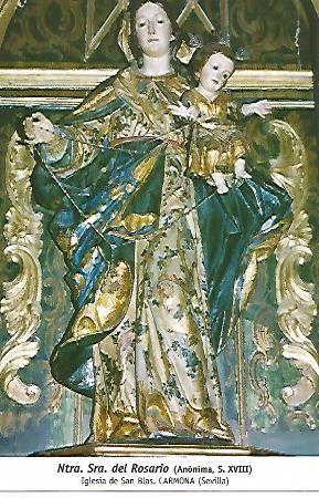 POSTAL 54780: Virgen del Rosario. Carmona Sevilla