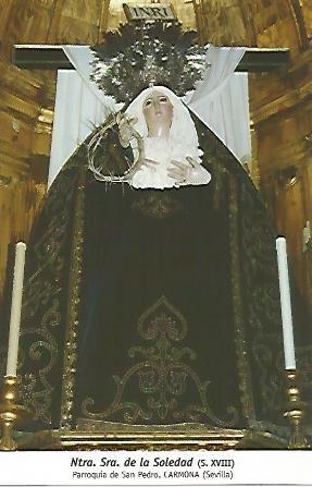 POSTAL 54783: Virgen de la Soledad. Carmona Sevilla