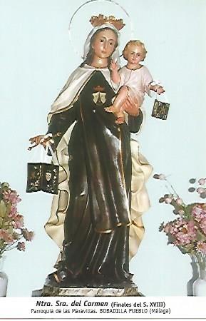 POSTAL 54794: Virgen del Carmen. Bobadilla Pueblo Malaga