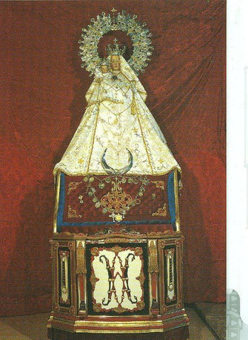 Postal 012681: Virgen Nuestra Señora de la Cruz, trasera con los Gozos escrito