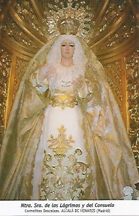 POSTAL 54680: Virgen de las Lagrimas y del Consuelo. Alcala de Henares Madrid