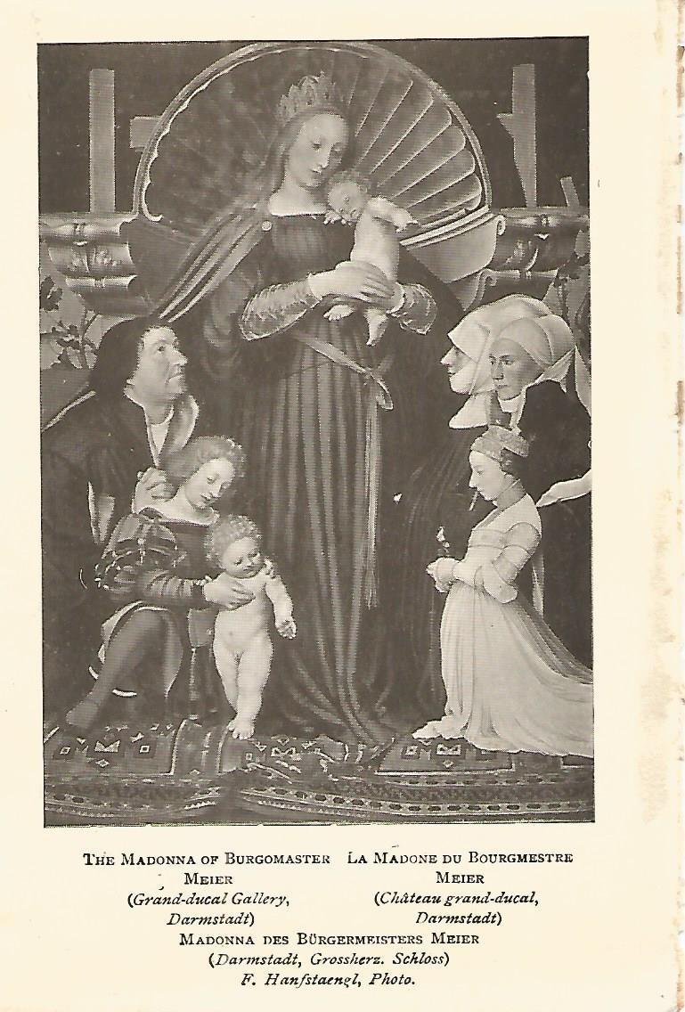 Lamina 093: HOLBEIN. La Virgen de Bourgmestre Meier