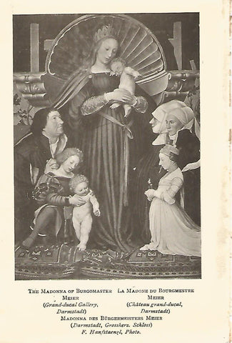 Lamina 093: HOLBEIN. La Virgen de Bourgmestre Meier