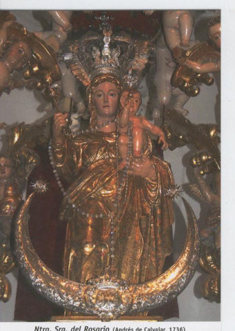 Postal 015559: Virgen Nuestra Señora del Rosario (Andres de Calvajar)