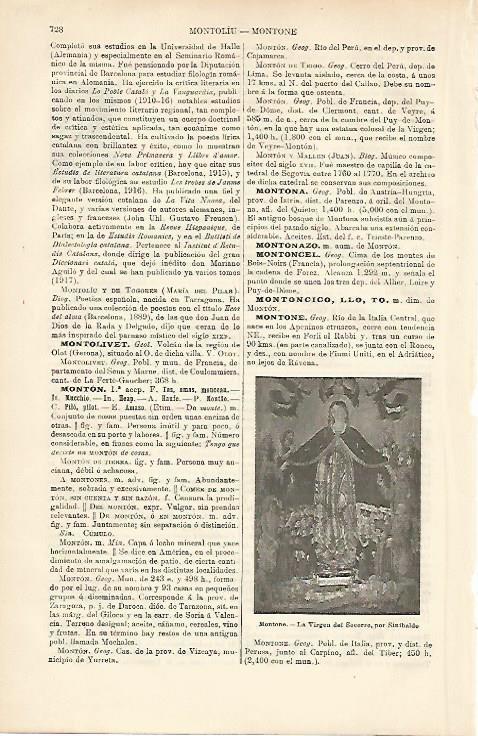 LAMINA ESPASA 8684: La Virgen del Socorro por Sinibaldo
