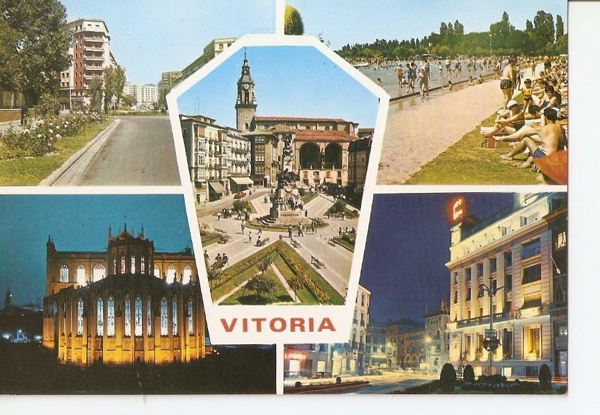 Postal 031585 : Vitoria. Plaza de la Virgen Blanca