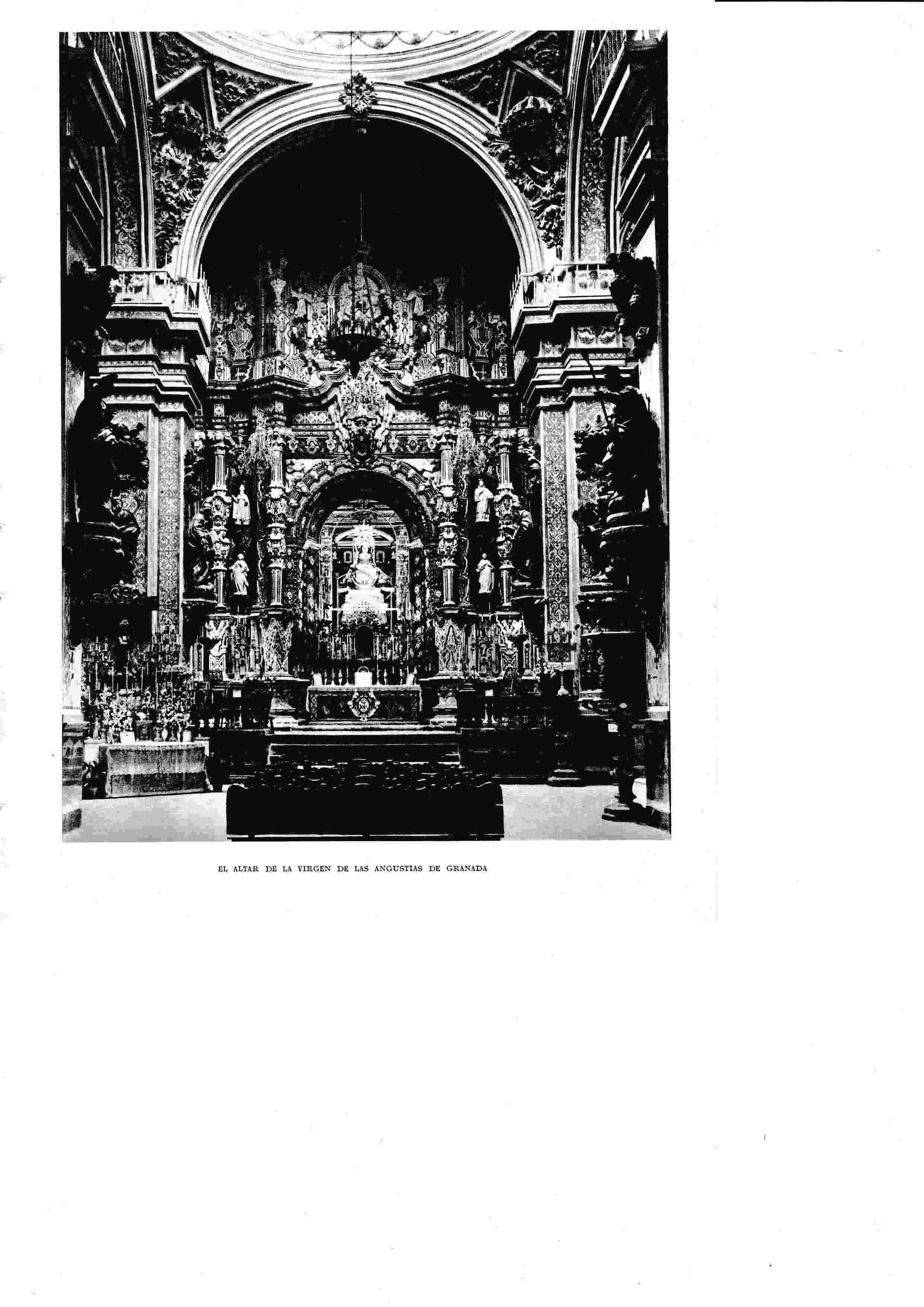 LAMINA 6512: Altar mayor de la Virgen de las Angustias de Granada