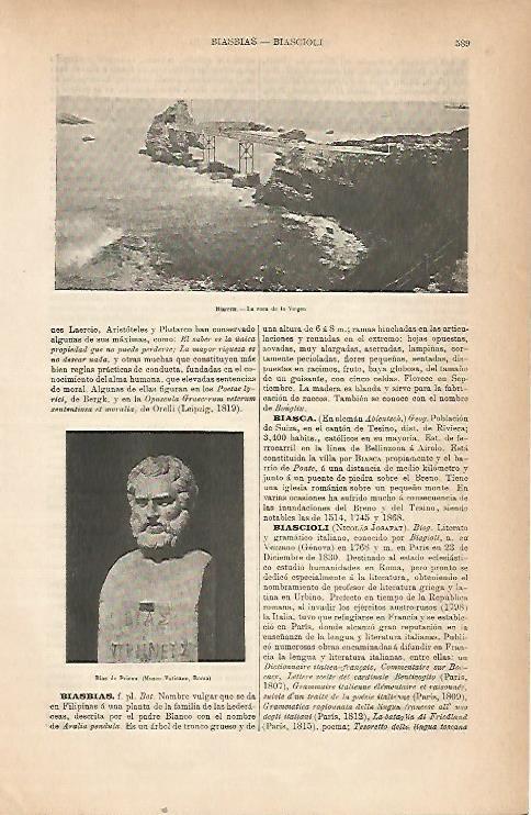 LAMINA ESPASA 22223: La roca de la Virgen en Biarritz