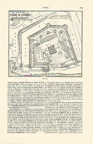 LAMINA ESPASA 1353: Plano de la Torre de Londres