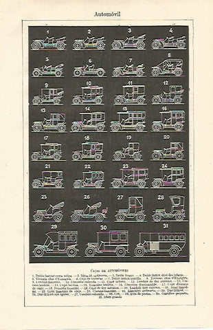 LAMINA ESPASA 13011: Cajas de automoviles