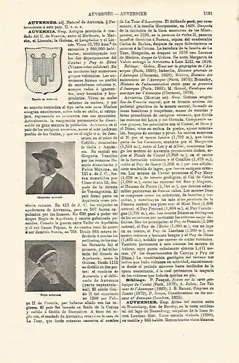 LAMINA ESPASA 13018: Escudo de Auvernia Francia