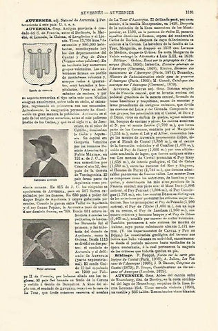 LAMINA ESPASA 13018: Escudo de Auvernia Francia