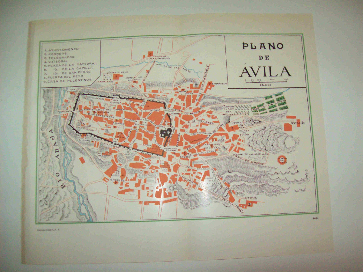 LAMINA ESPASA 13047: Plano de Avila