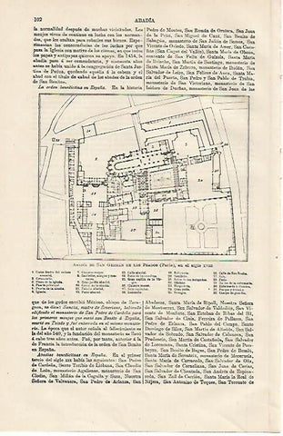 LAMINA ESPASA 13100: Abadia de San German de los Prados en Paris