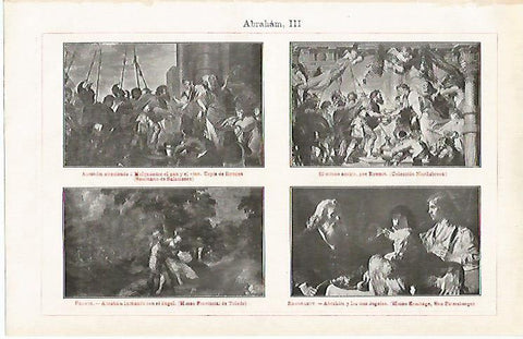 LAMINA ESPASA 13176: Obras representando a Abraham
