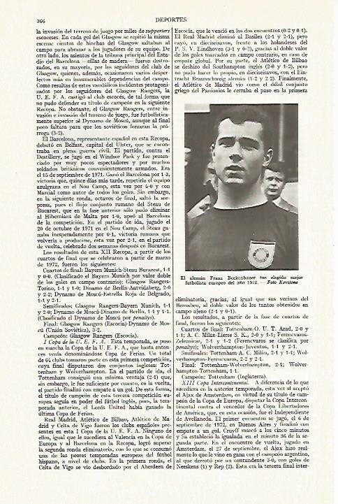 LAMINA ESPASA 13351: Franz Beckenbauer