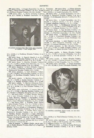 LAMINA ESPASA 13355: Mark Spitz y Shane Gould