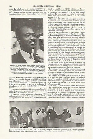 LAMINA ESPASA 13378: F. Tombalbaye presidente de Chad