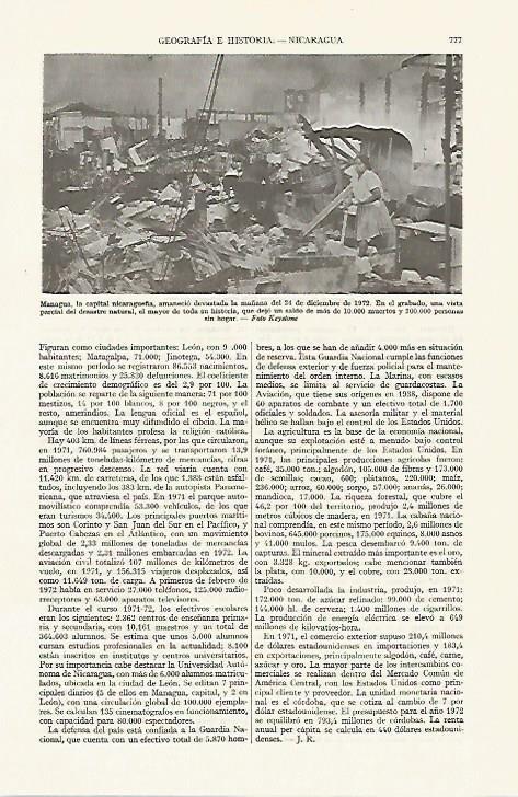 LAMINA ESPASA 13432: Managua (Nicaragua)