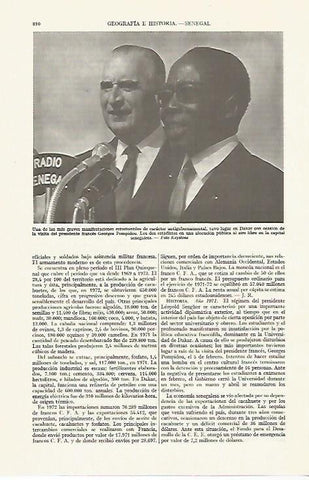 LAMINA ESPASA 13441: Georges Pompidou en Dakar