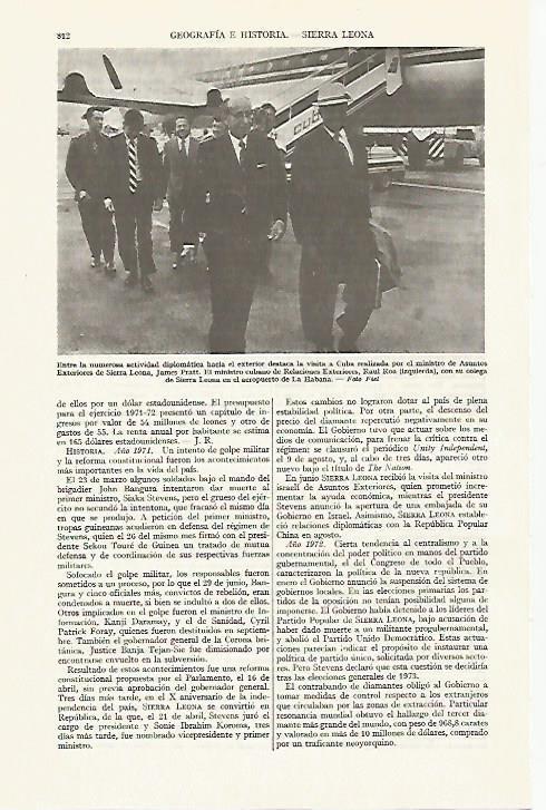 LAMINA ESPASA 13442: Visita de James Pratt a Cuba