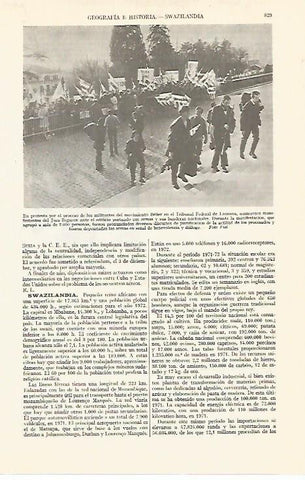 LAMINA ESPASA 13449: Protesta en Lausana
