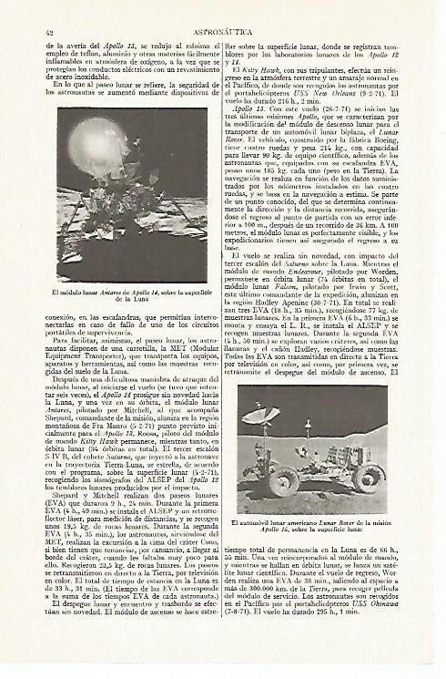 LAMINA ESPASA 13535: Modulo lunar Antares de Apolo 14