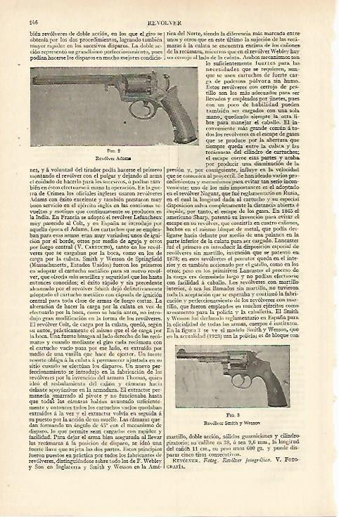 LAMINA ESPASA 13553: Revolver Adams y revolver Smith y Wesson