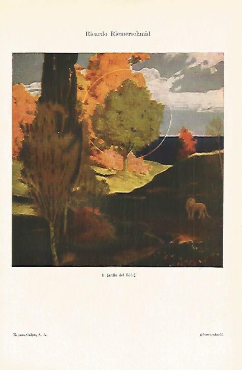 LAMINA ESPASA 13620: El jardin del Eden por R. Riemerschmid