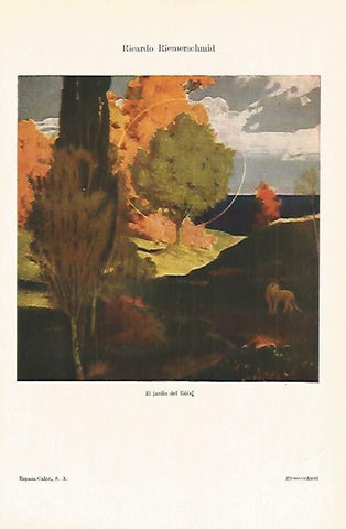 LAMINA ESPASA 13620: El jardin del Eden por R. Riemerschmid