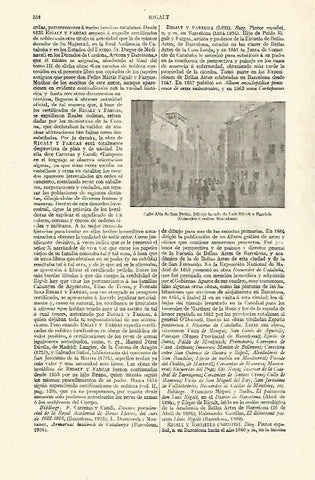 LAMINA ESPASA 13630: Calle Alta de San Pedro dibujo de Rigalt