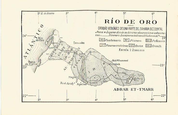 LAMINA ESPASA 13652: Croquis geologico de Rio de Oro