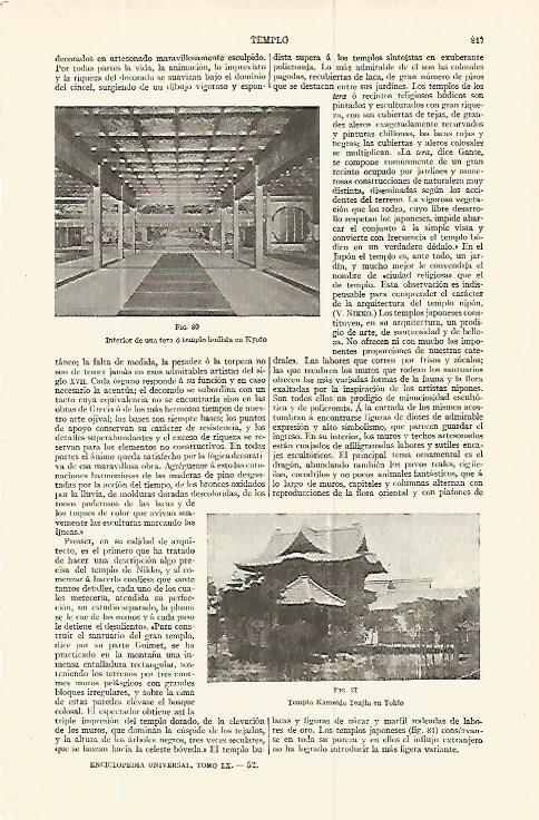 LAMINA ESPASA 13804: Templo budista en Kyoto