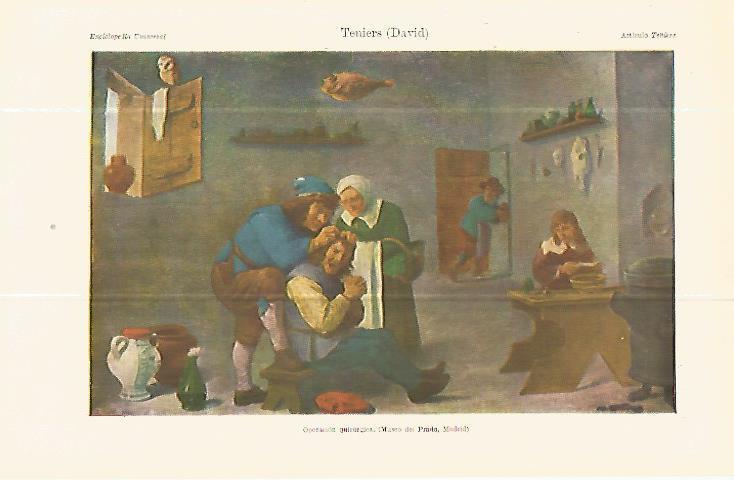 LAMINA ESPASA 13815: Operacion quirurgica por D. Teniers