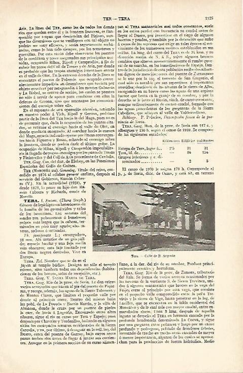 LAMINA ESPASA 13844: Calle de Tera Soria