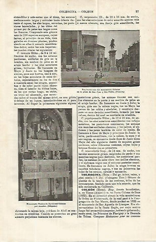 LAMINA ESPASA 13900: Monumento Coleone en Venecia