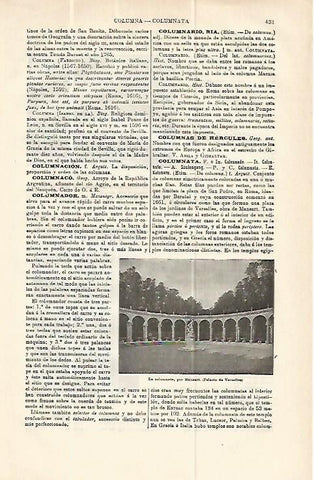 LAMINA ESPASA 13967: La Columnata del Palacio de Versalles