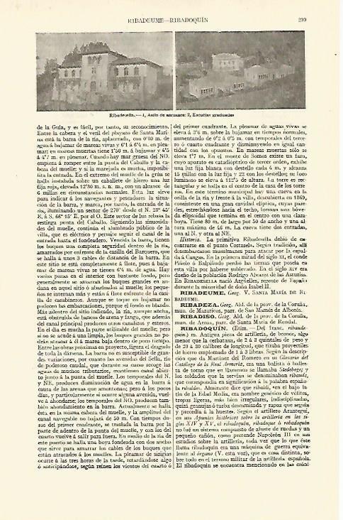 LAMINA ESPASA 13583: Asilo de ancianos y escuelas de Ribadesella Oviedo