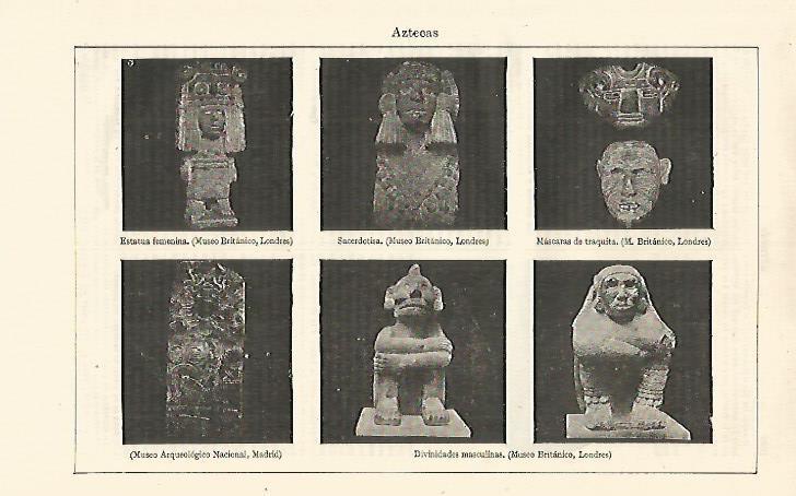LAMINA ESPASA 13075: Esculturas aztecas