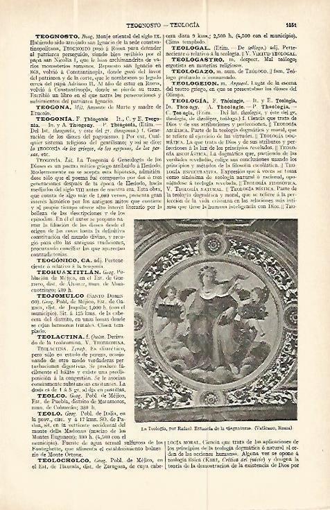 LAMINA ESPASA 13835: La teologia por Rafael
